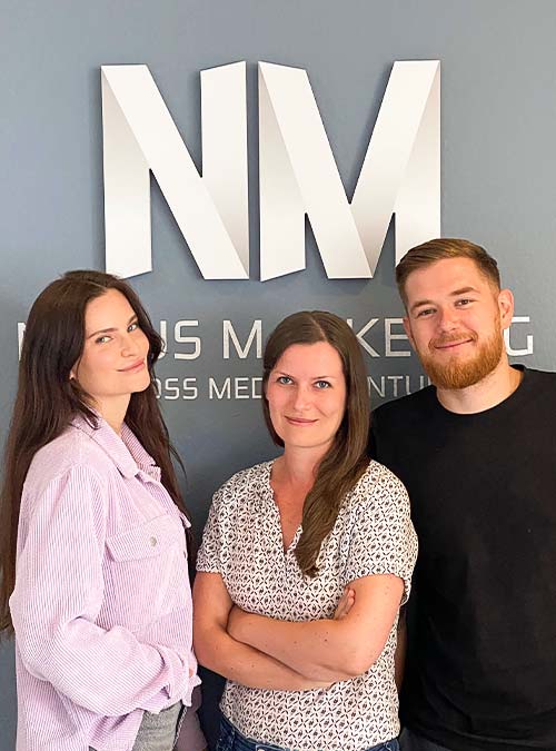 Henriette, Änne und Nick von Novus Marketing
